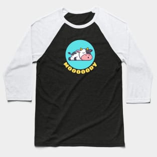 Moody Cow | Cow Pun Baseball T-Shirt